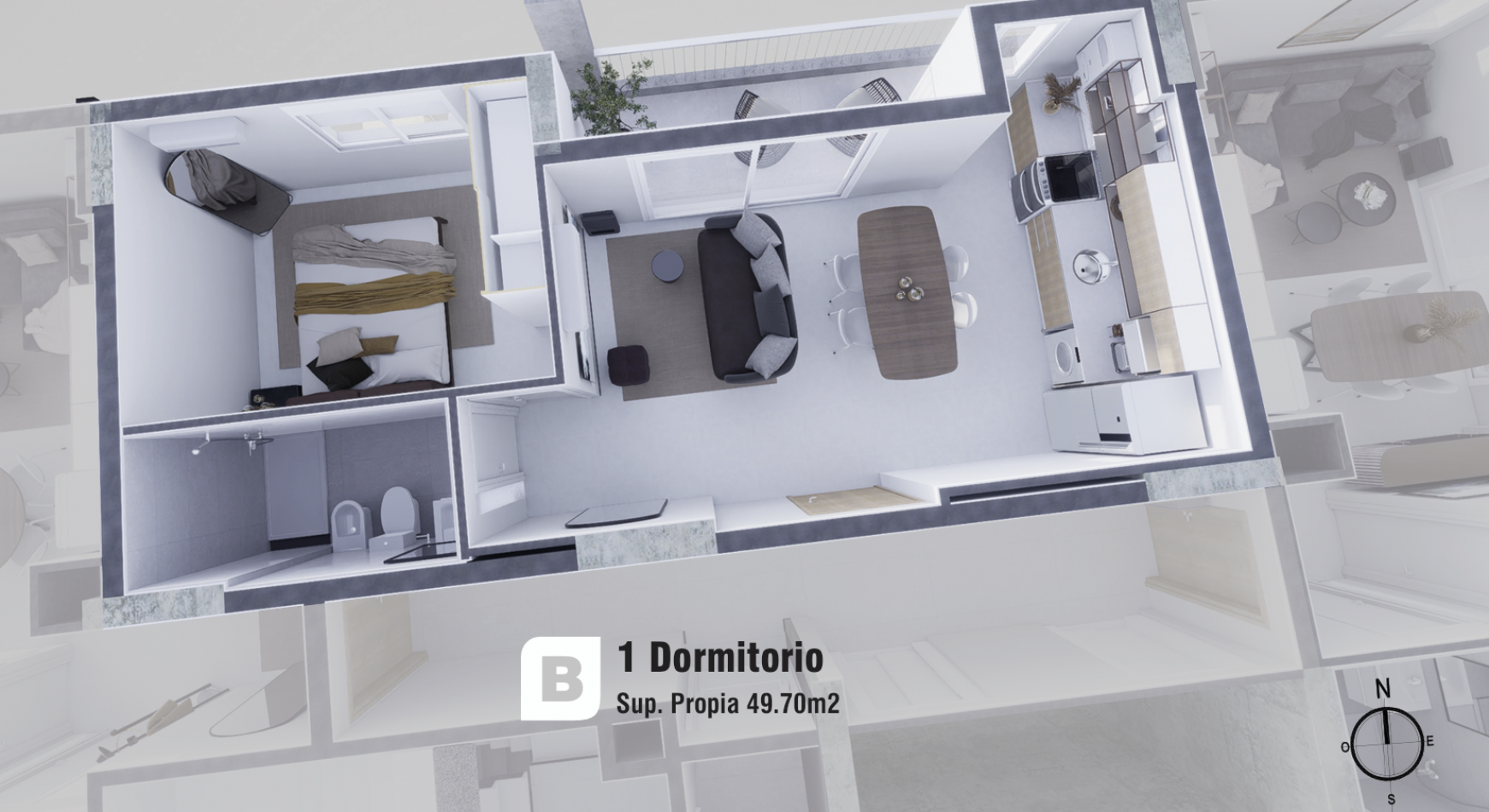 Departamentos de 1 y 2 dormitorios en venta, edificio Sauce 46 en el barrio Constituyentes, Santa Fe
